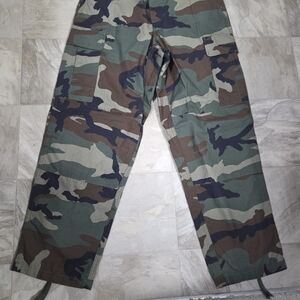 Men's Tri Spec Camo Cargo Pants - Woodland Camouflage Medium Short